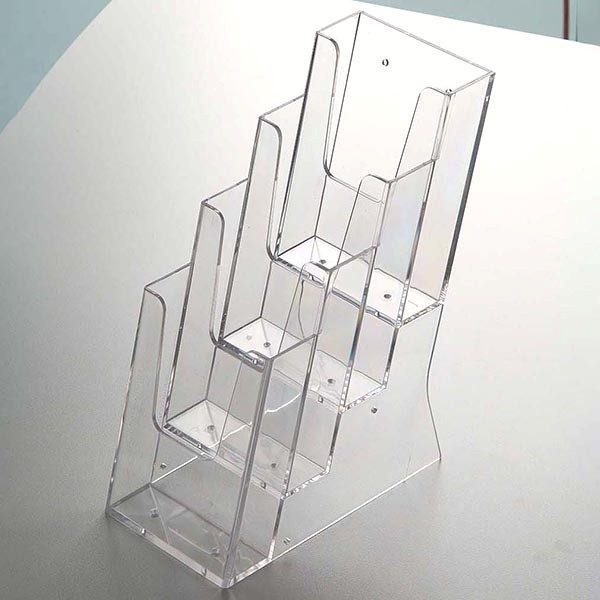 Mehrfach Tischprospekthalter DIN lang x 4 Hochformat 100 x 210 mm 2