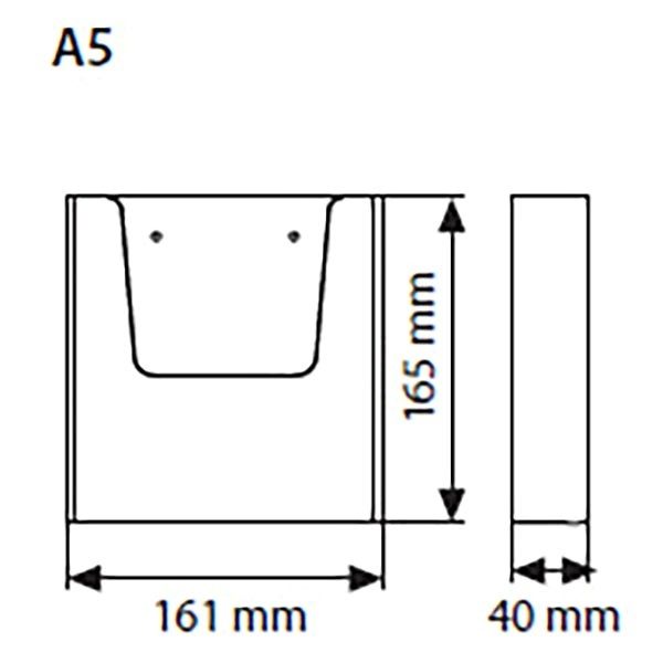 Wandprospekthalter DIN A5 Hochformat – Bild 3