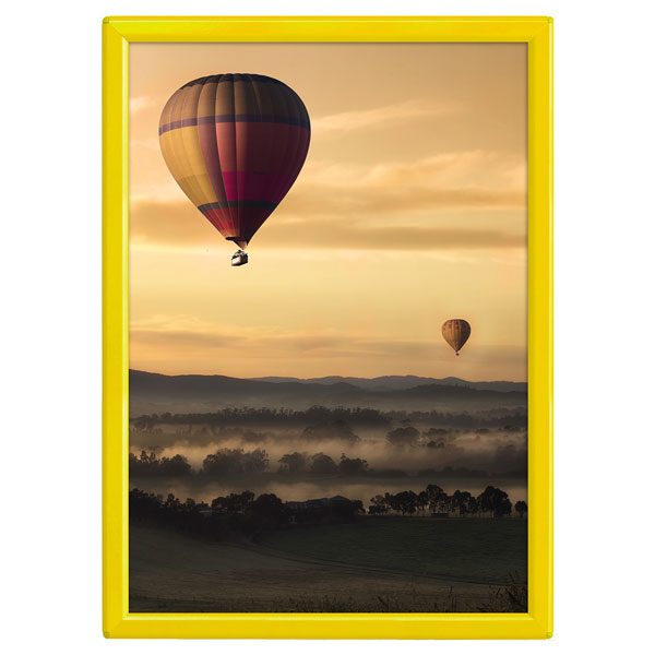 Klapprahmen Opti Frame Gelb DIN A4 Postermaß <br />mit Rückenstütze