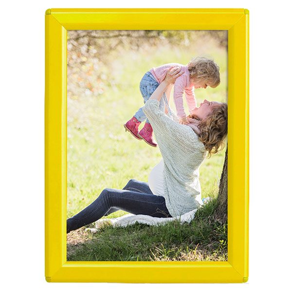 Klapprahmen Opti Frame Gelb DIN A6 Postermaß <br />mit Rückenstütze