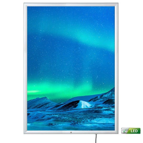 led leuchtrahmen premium outdoor 35mm din a0 postermaß einseitig