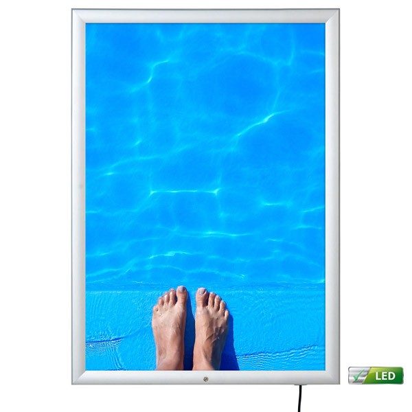 led leuchtrahmen premium outdoor 35mm din a1 postermaß einseitig