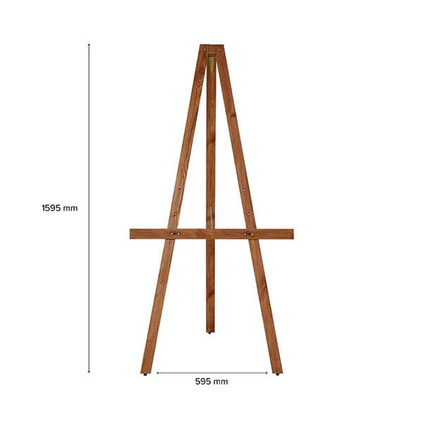 holz staffelei basic dunkel masse