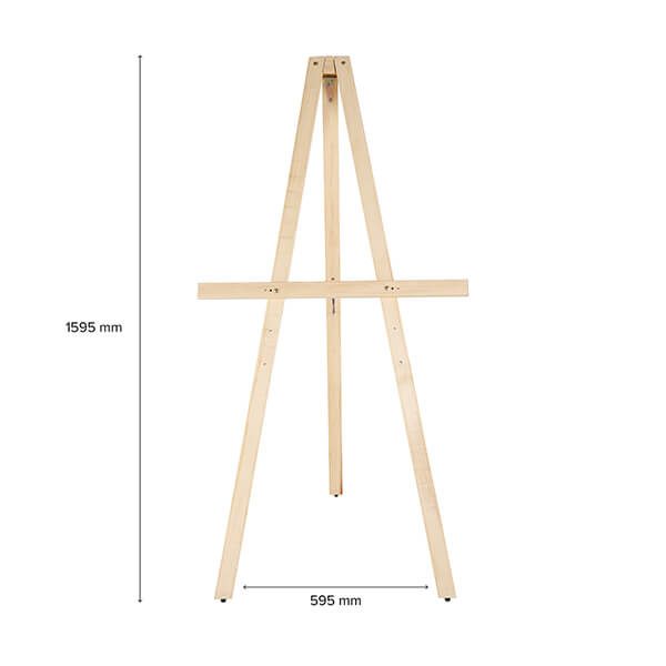 holz staffelei basic natur masse