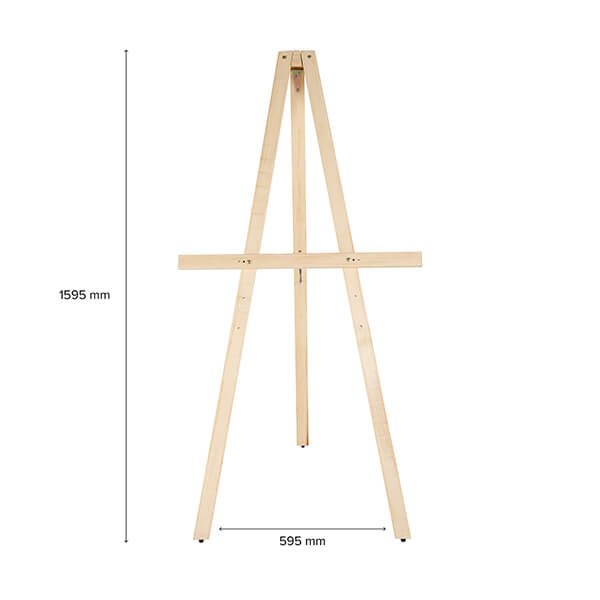 holz staffelei basic natur masse