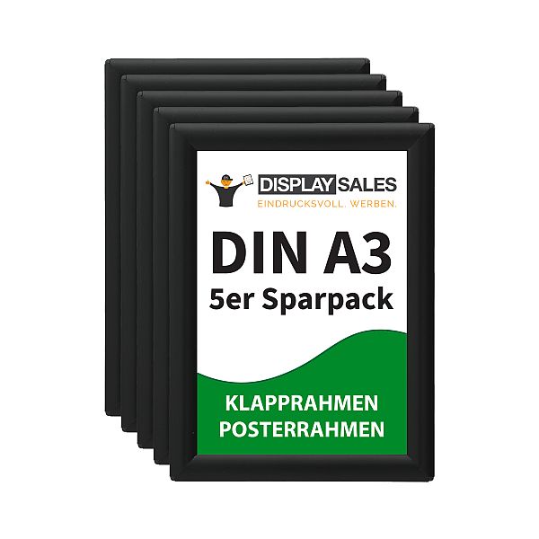Klapprahmen Opti Frame Budget DIN A3 schwarz 5er Titelbild