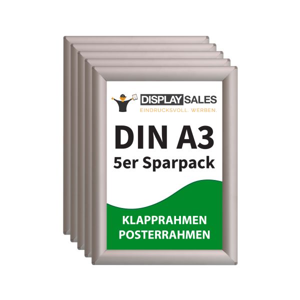 Klapprahmen Opti Frame Budget DIN A3 silber 5er Titelbild